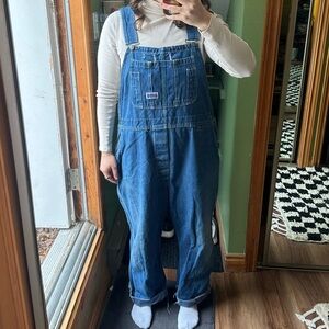 Big Smith Oversized Blue Denim Overalls
